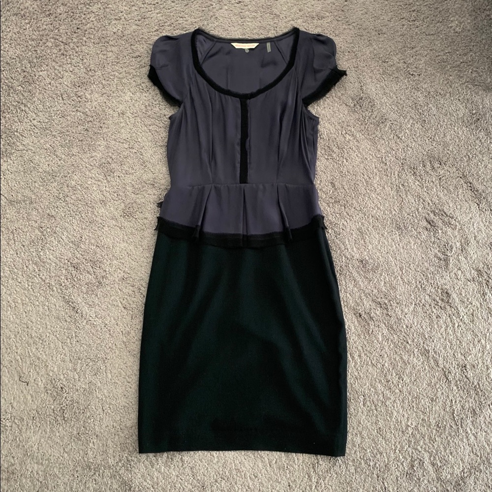 Rebecca Taylor Navy and Black Dress